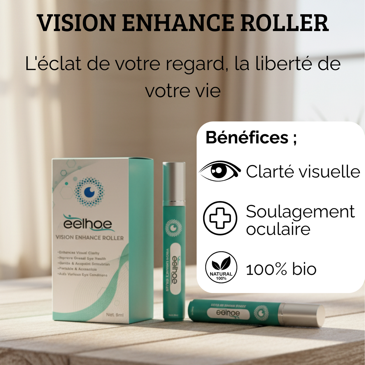 VISION ROLLER : La clarté à Vos Yeux Pour Toutes Maladies Des YEUX-Disponible a Kinshasa-Lubumbashi