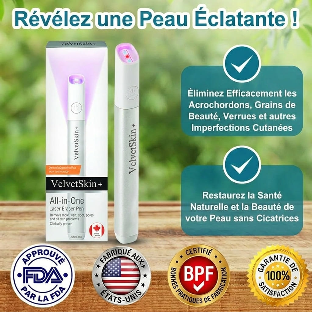 Stylo laser pour l'élimination des grains de beauté et des verrues - 30$